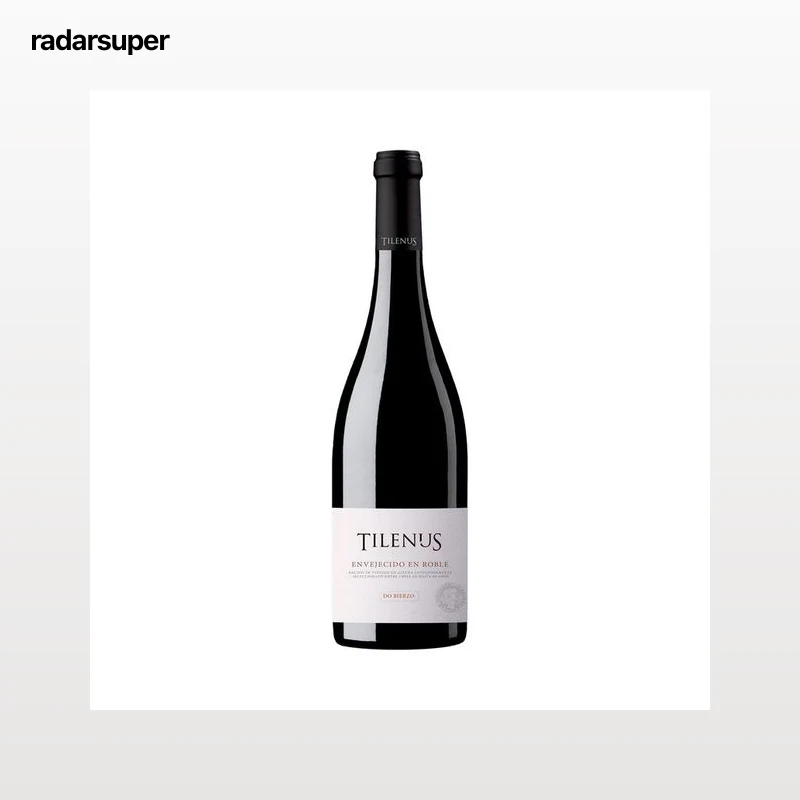 TILENUS Vino tinto envejecido en barrica de roble con D.O. Bierzo botella 75 cl.