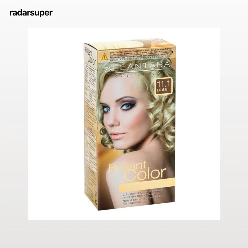 Tinte de cabello Alcántara Brilliant Color nº 11.1 plata