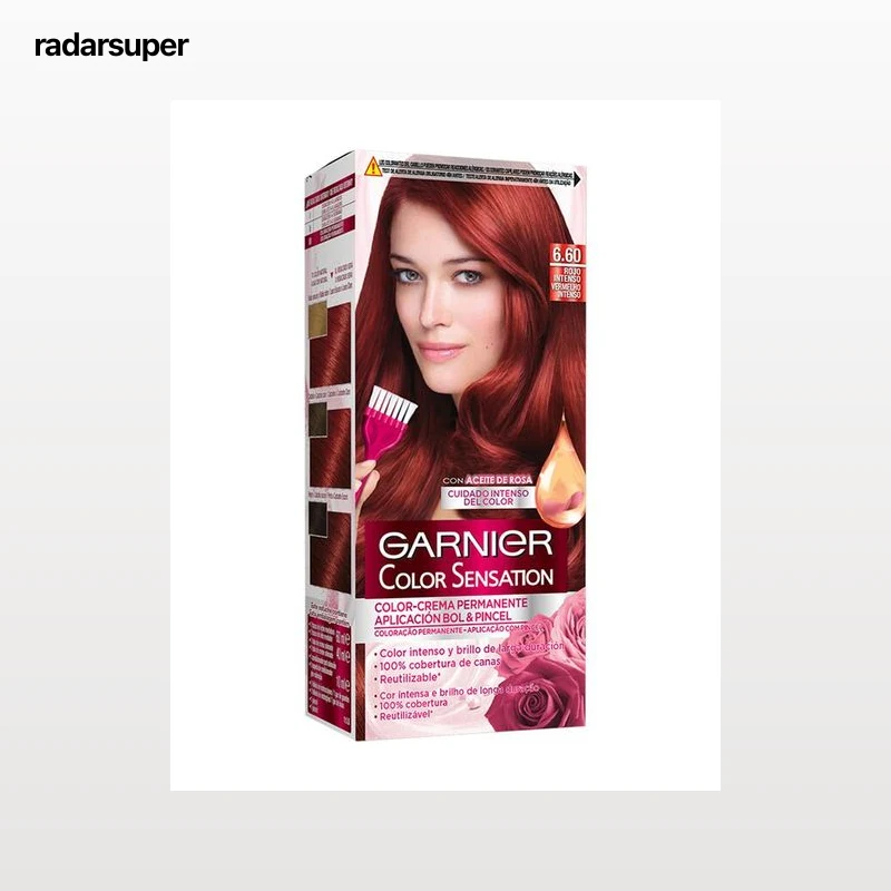 Tinte para el cabello Color Sensation rojo intenso 6.60 Garnier