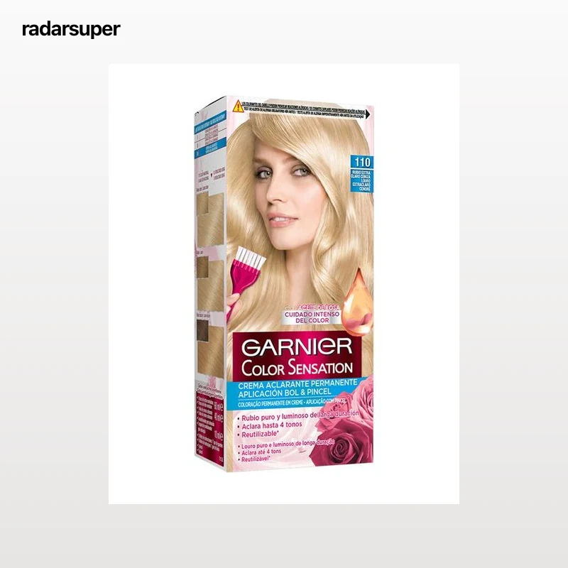 Tinte para el cabello Color Sensation Rubio Extra Claro Ceniza 110 Garnier