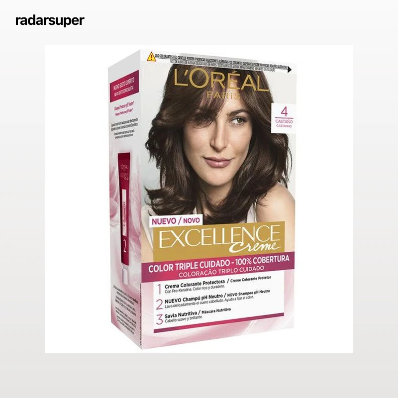 Tinte de cabello L'Oréal Excellence Creme nº 4 castaño