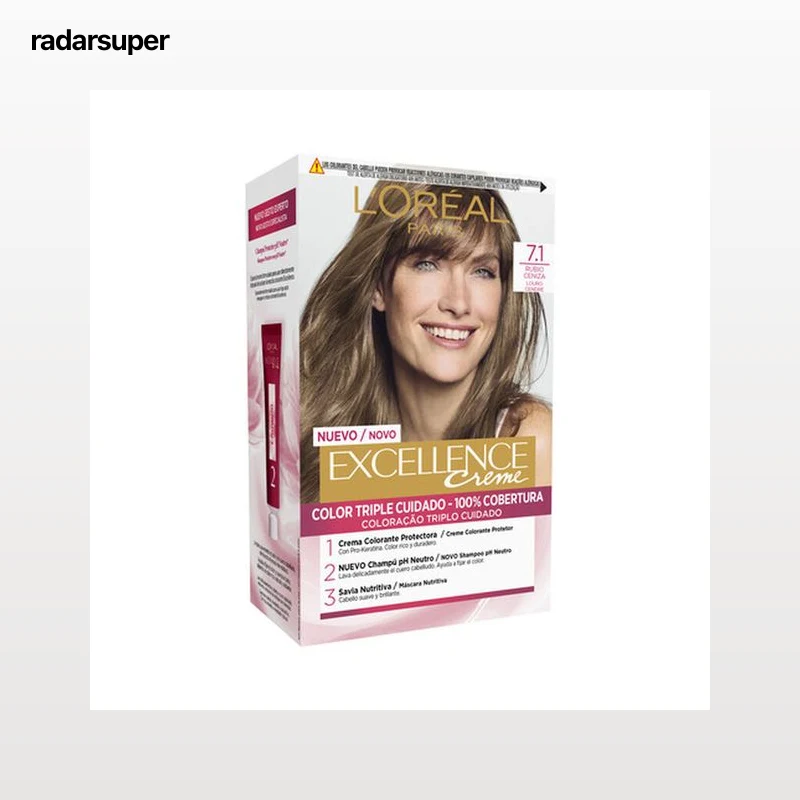 Tinte de cabello L'Oréal Excellence Creme nº 7.1 rubio ceniza