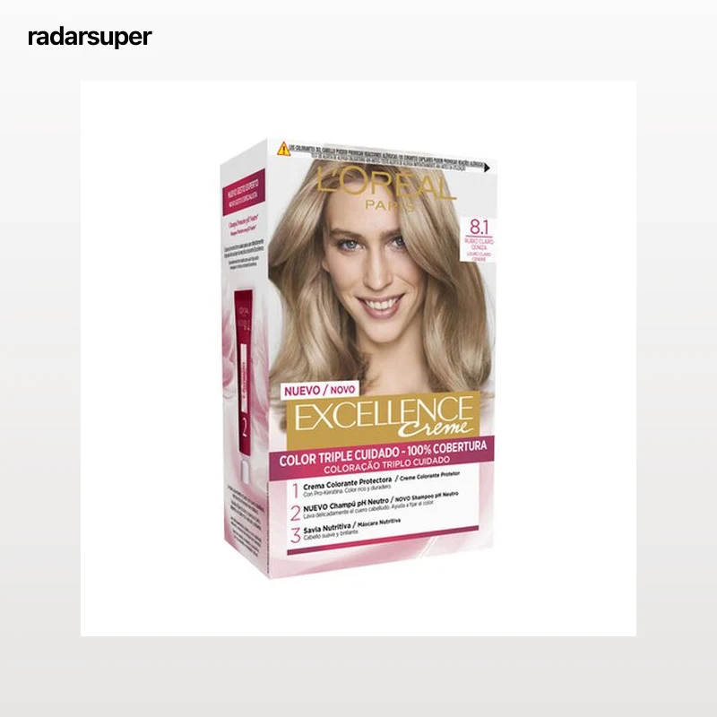Tinte de cabello L'Oréal Excellence Creme nº 8.1 rubio claro ceniza