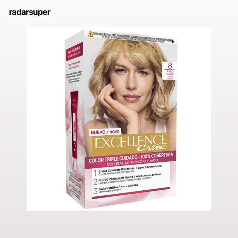 Tinte de cabello L'Oréal Excellence Creme nº 8 rubio claro