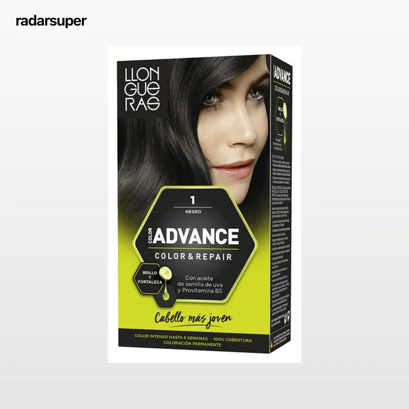 Tinte de cabello Llongueras Color Advance nº 1 negro