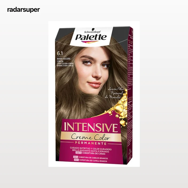 Tinte de cabello Schwarzkopf Palette nº 6.1 rubio oscuro ceniza