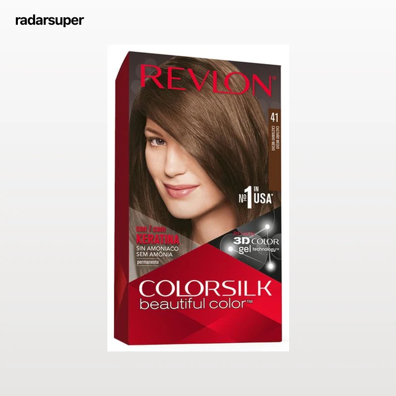 Tinte de cabello sin amoníaco Revlon Colorsilk nº 41 castaño medio