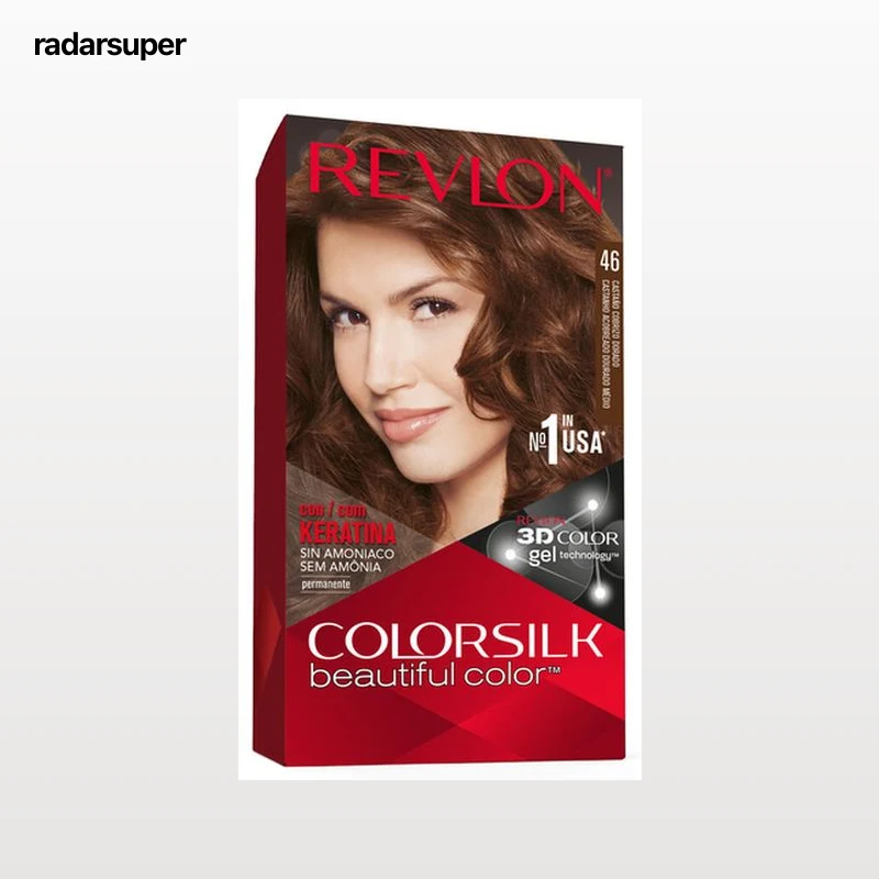 Tinte de cabello sin amoníaco Revlon Colorsilk nº 46 castaño cobrizo