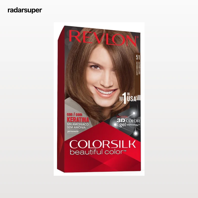 Tinte de cabello sin amoníaco Revlon Colorsilk nº 51 castaño claro