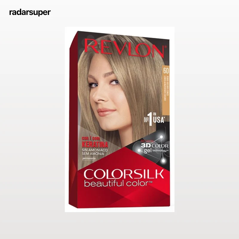 Tinte de cabello sin amoníaco Revlon Colorsilk nº 60 rubio oscuro ceniza