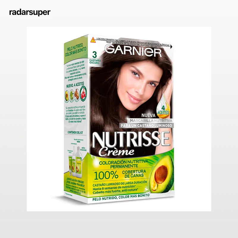Tinte castaño oscuro nº3 Nutrisse 1 unidad