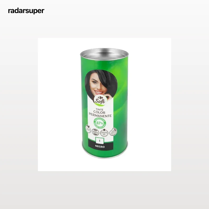 Tinte color permanente nº 1 negro Carrefour Soft 1 ud.