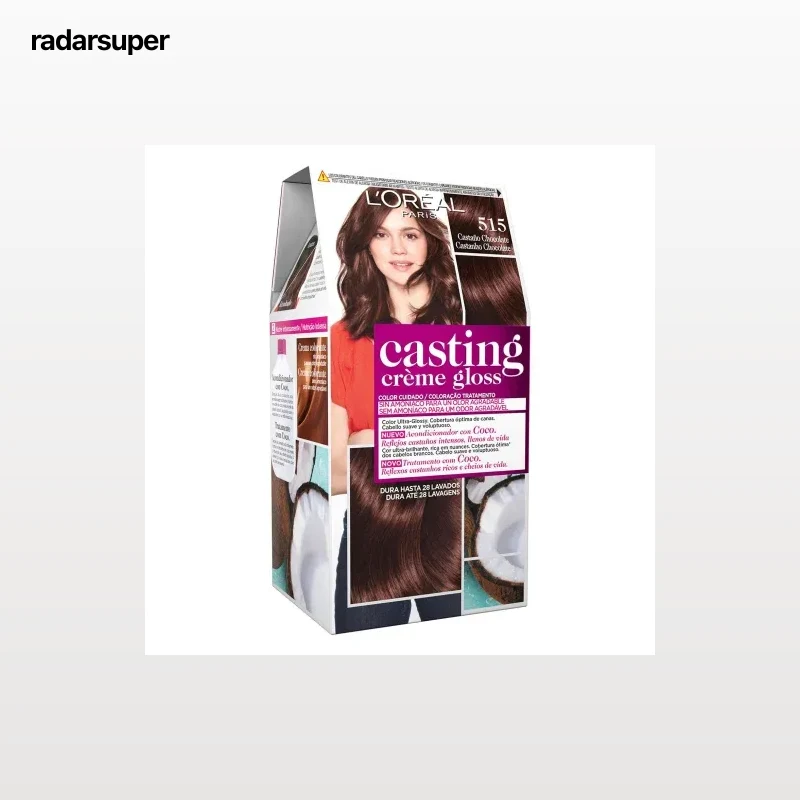 Tinte Créme Gloss nº 515 Castaño Chocolate L'Oréal Casting 1 ud.