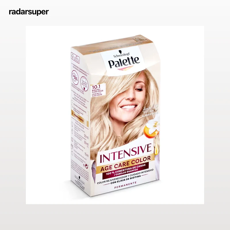 Tinte intensive age color 10.1 rubio muy claro ceniza Palette 1 unidad