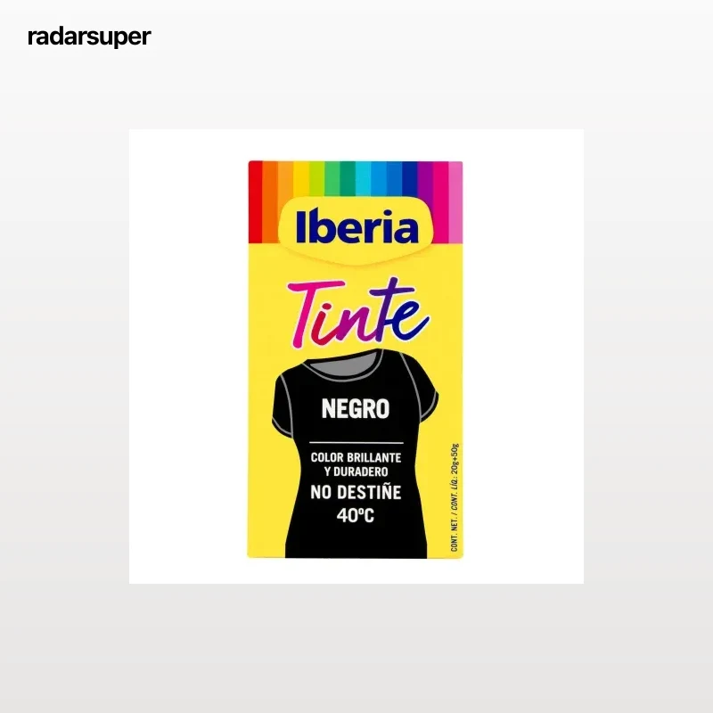Tinte para la ropa negro Iberia 1 ud.