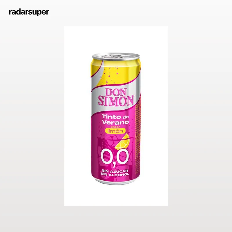 Tinto de verano con limón sin azúcar 0,0% Don Simon 33cl
