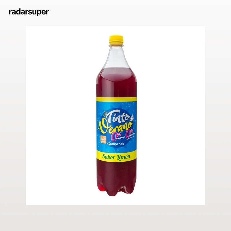 Tinto de verano sin alcohol Alipende 1,5l limón