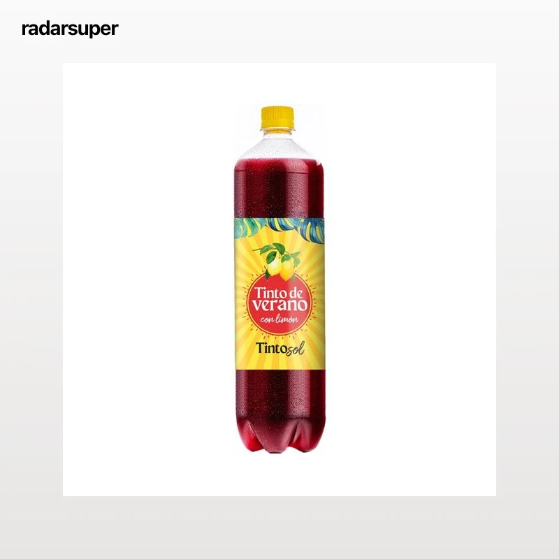 TINTOSOL Tinto de verano con un toque de limón botella de 1.5 l.
