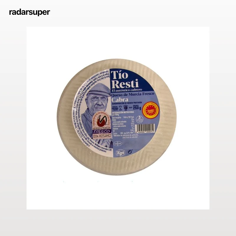 TIO RESTI Queso fresco de cabra DOP Murcia TÍO RESTI 250 g.