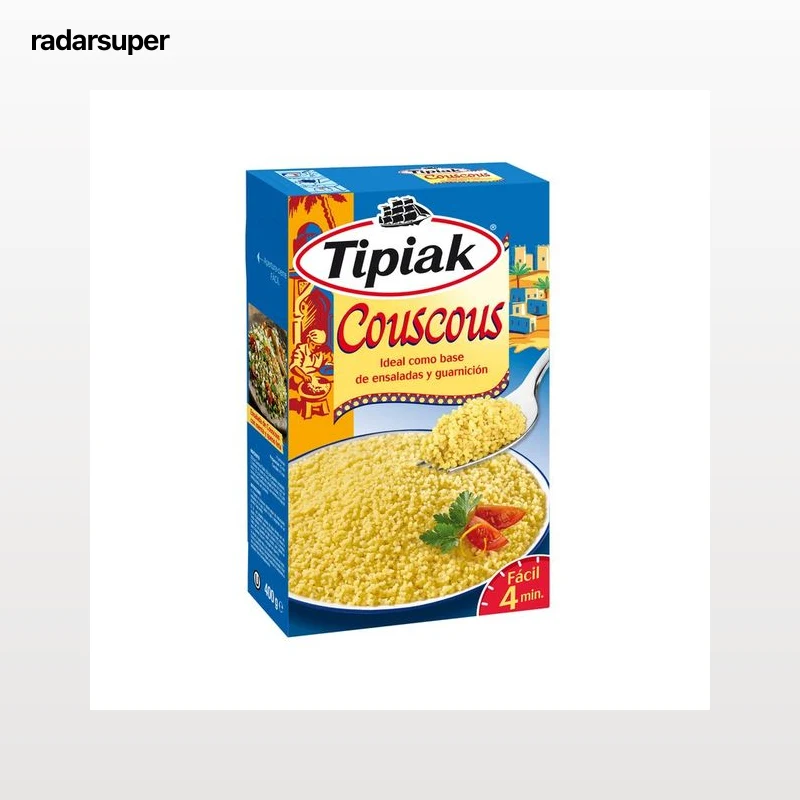 TIPIAK Couscous, ideal para ensaladas o guarnición, 400 g.