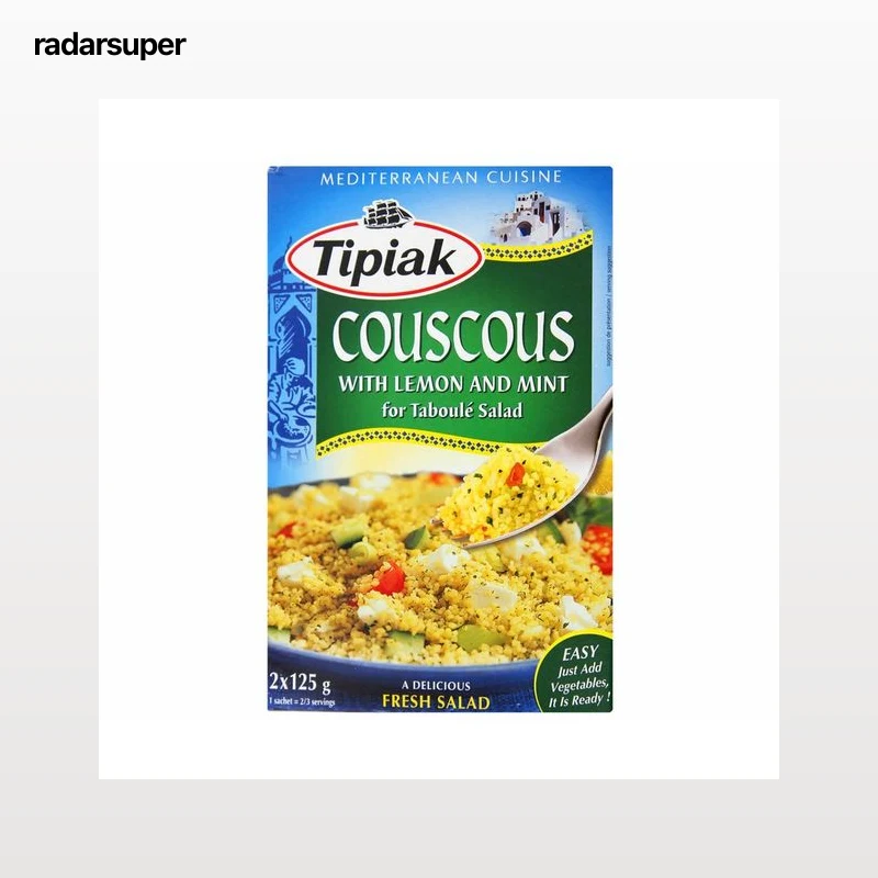 TIPIAK Couscous con menta y limón paquete de 250 g.