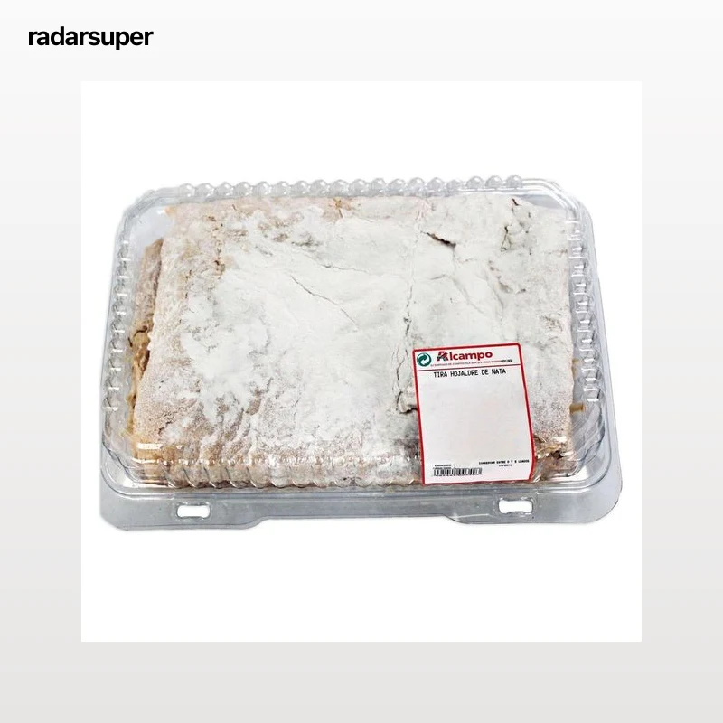 Tira de hojaldre rellena de nata 445 g.