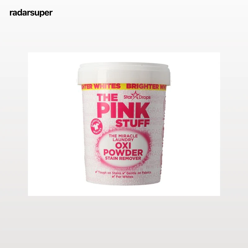 TIRA NÓDOAS PINK STUFF PÓ ROUPA BRANCA 1KG