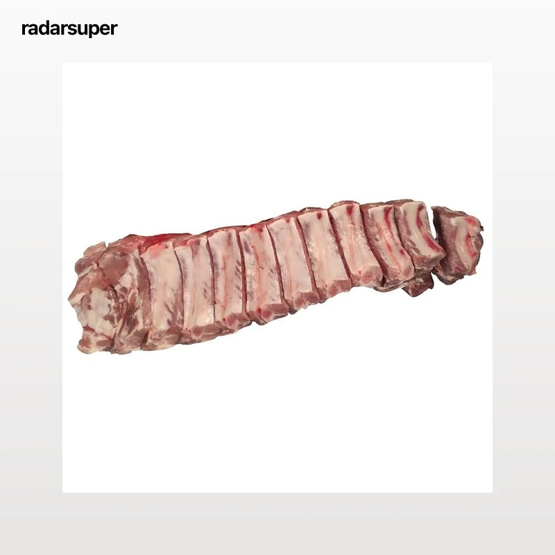 Tiras de costilla de cerdo blanco.