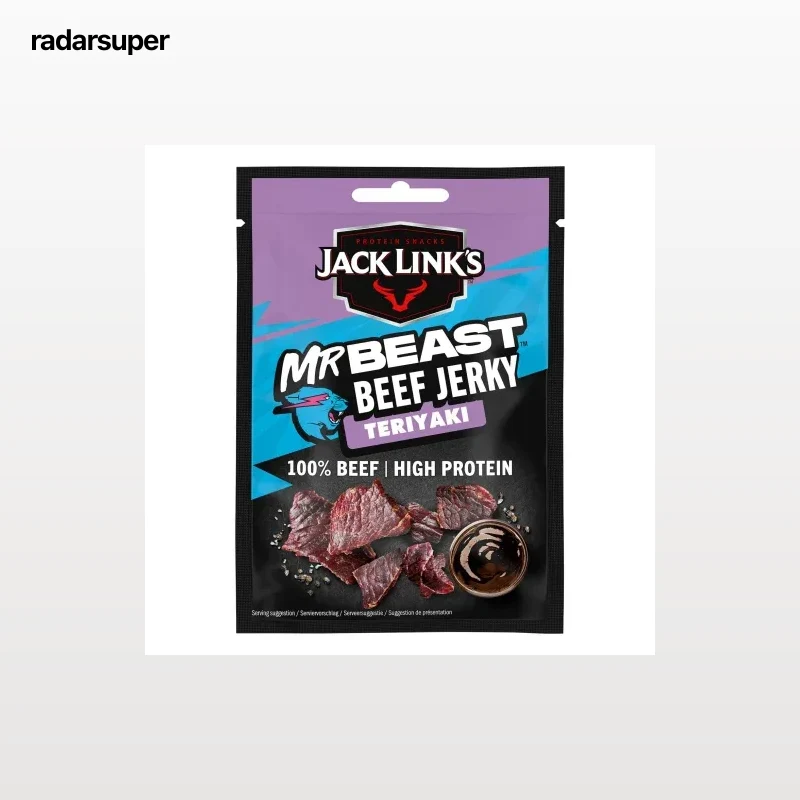 Tiras de vacuno sabor teriyaki Jack Link's 25 g.
