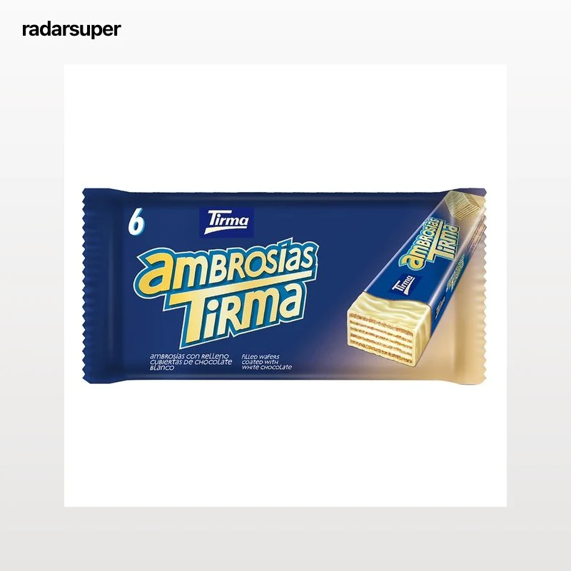 TIRMA Ambrosías con relleno cubiertas de chocolate blanco 6 uds. 129 g.