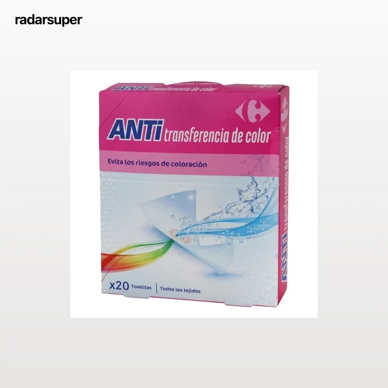Toallitas anti transferencia del color Carrefour 20 ud.