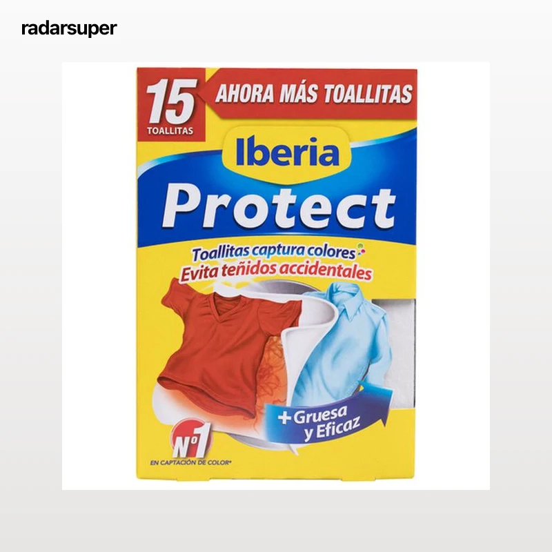 Toallitas atrapacolor Iberia 15 uds evita desteñidos accidentales