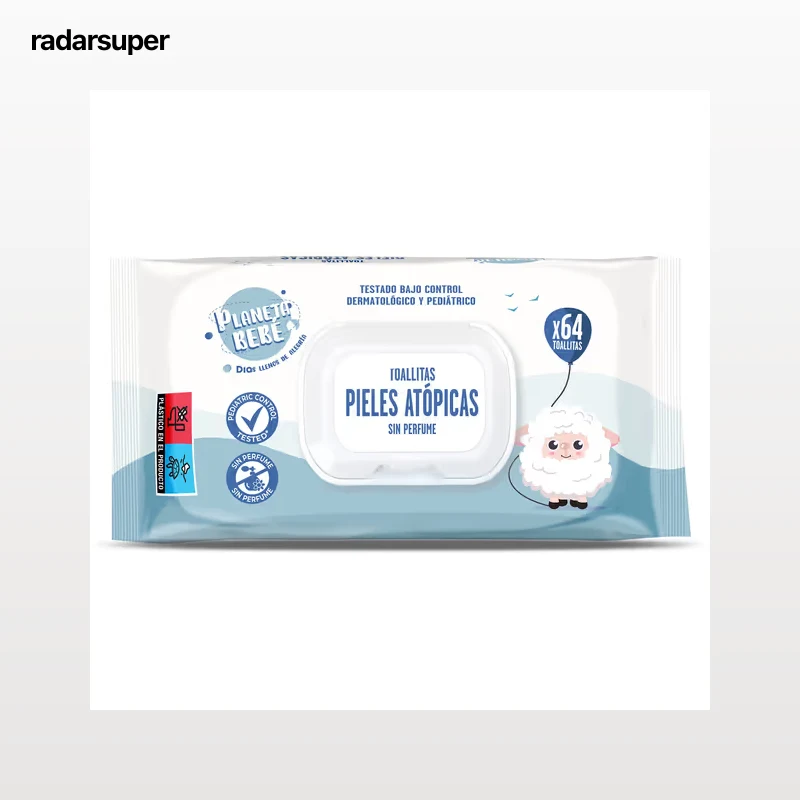 Toallitas para bebés con piel atópica Dia Planeta Bebé 64 unidades