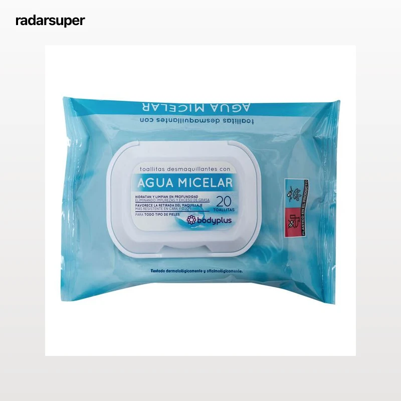 Toallitas Bodyplus 20u con agua micelar