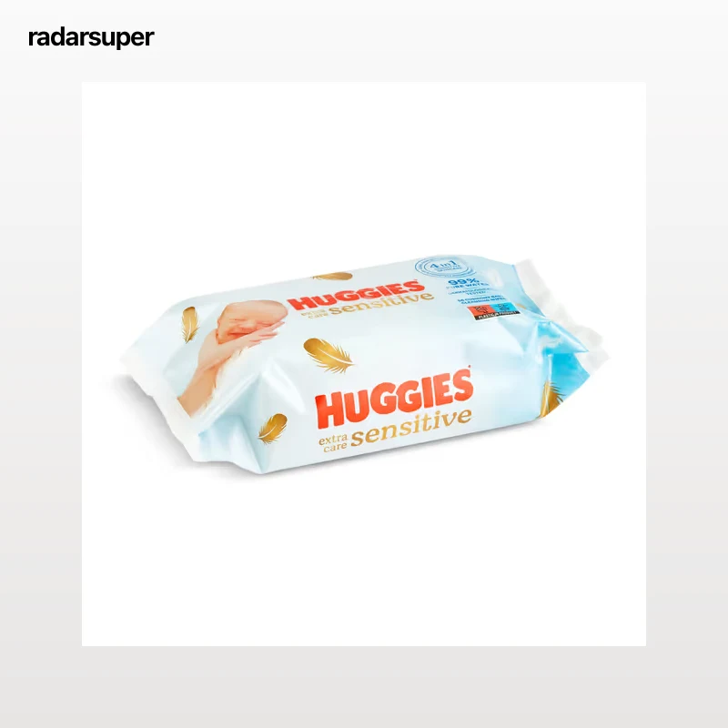 Toallitas húmedas para bebé 99% agua pura Huggies Extra Care 56 unidades