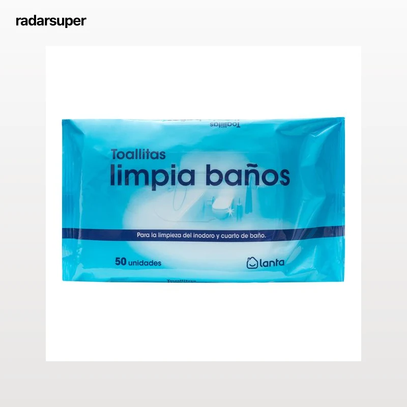 Toallitas limpia baños Lanta 50 unidades