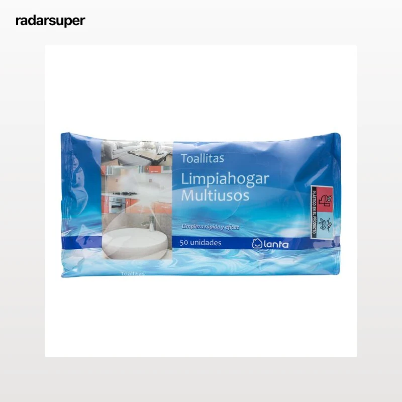 Toallitas limpiadora multiusos Lanta 50 unidades