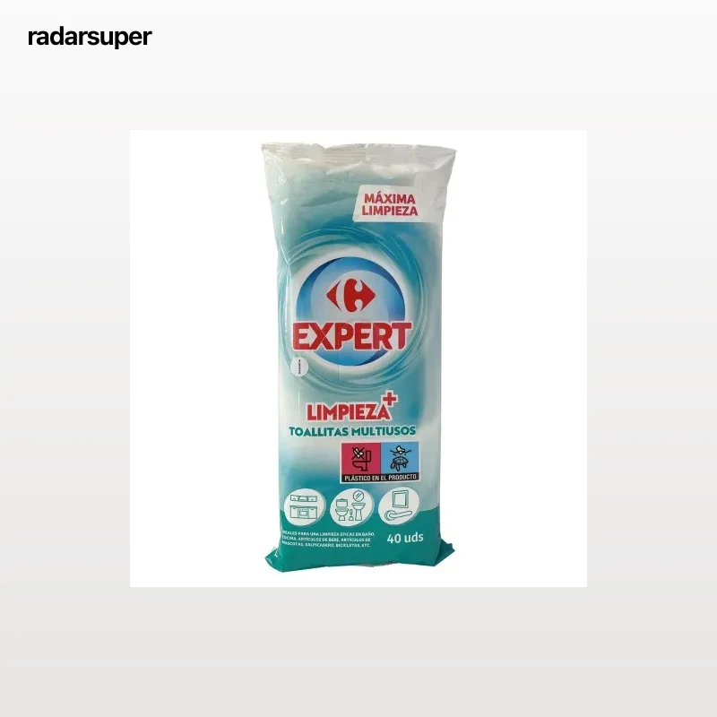 Toallitas multiusos limpieza Carrefour Expert 40 ud.