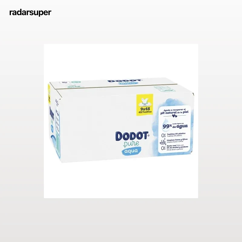 Toallitas para bebé pure aqua Dodot 432 ud.
