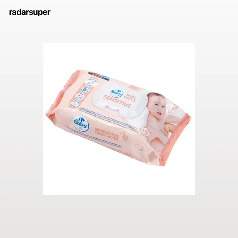Toallitas para bebé sensitive My Carrefour Baby 72 ud.