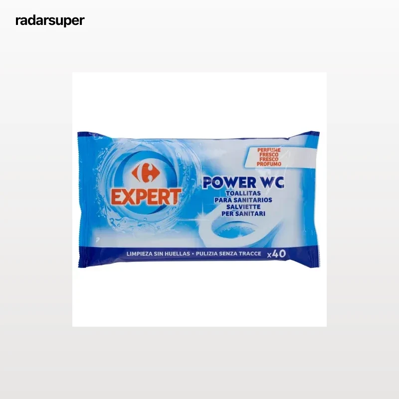 Toallitas para sanitarios Carrefour Expert 40 ud.