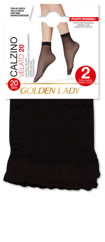 Tobillero 20D Golden Lady T-U 2U Negro