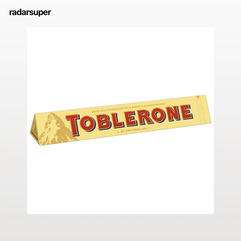 TOBLERONE Barrita de chocolate con leche, miel y almendras 100 g.