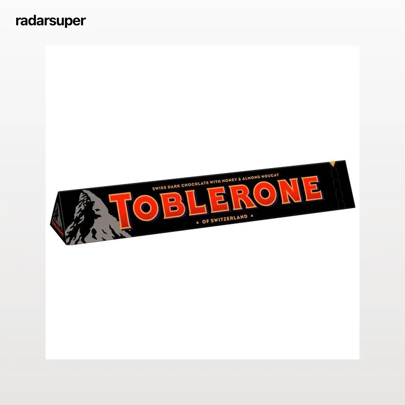 TOBLERONE Barritas de chocolate negro suizo con nougat de miel y almendras 100 g.
