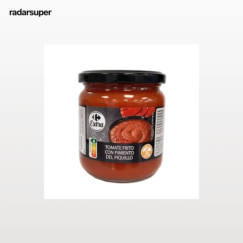 Tomate con pimiento del piquillo Extra Carrefour sin gluten 340 g