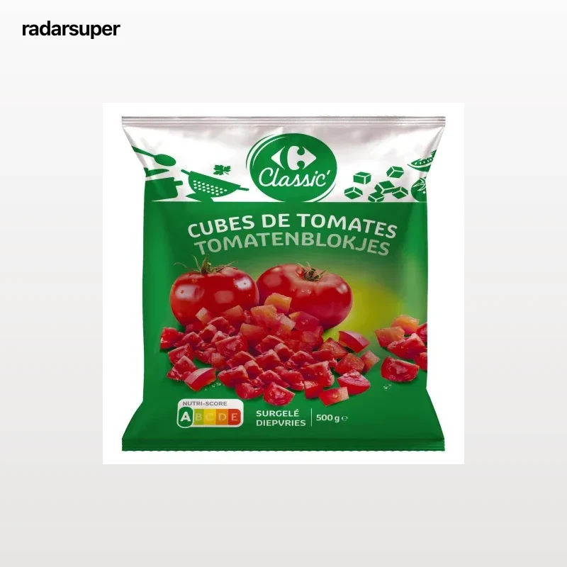 Tomate en cubos Carrefour Classic 500 g.