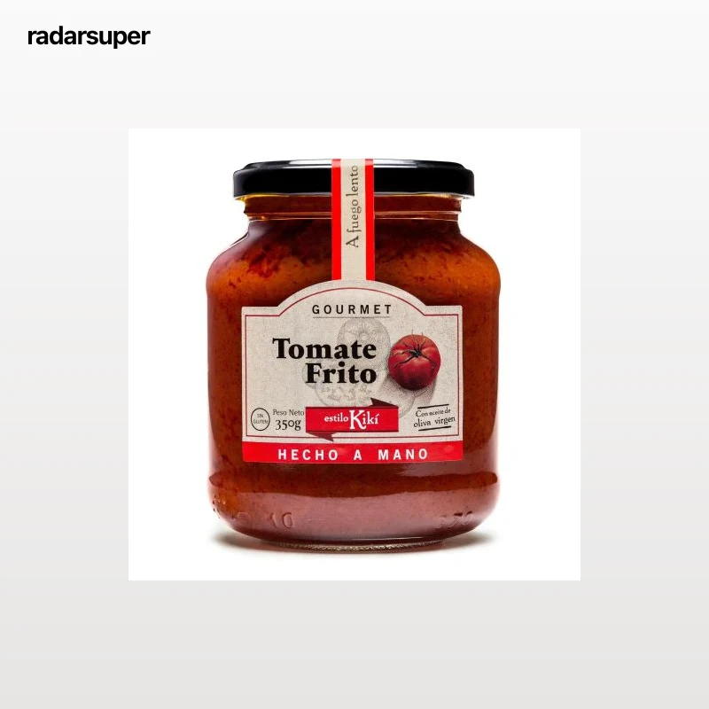 Tomate frito con aceite de oliva Estilo Kikí sin gluten tarro 350 g.