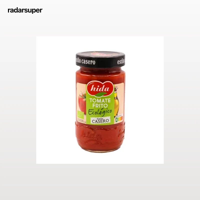 Tomate frito ecológico Hida sin gluten tarro 350 g.