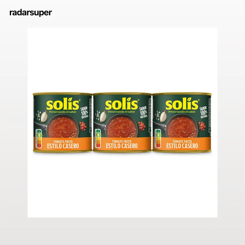 Tomate frito estilo casero Solís 3 x 100 g