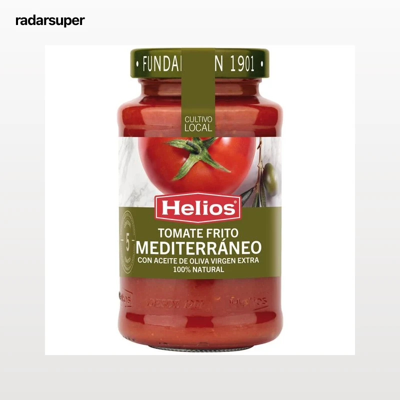 Tomate frito mediterráneo con aceite de oliva virgen extra Helios 560g